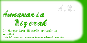annamaria mizerak business card